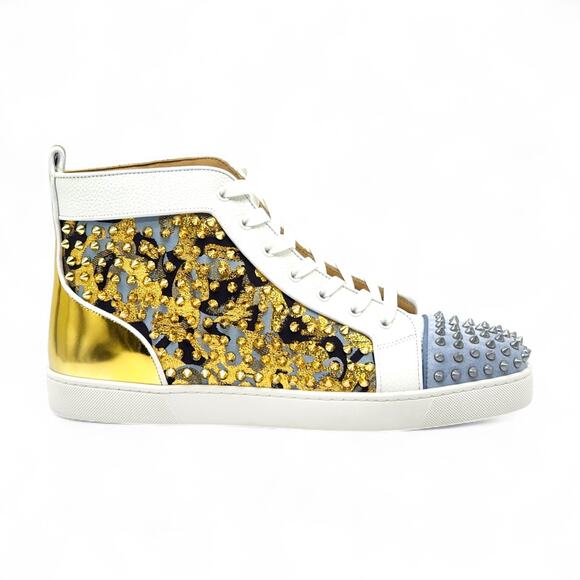 Christian Louboutin Louis Orlato Sneakers Studs Multi EU 46 US 13 - New $1345 - Picture 3 of 8